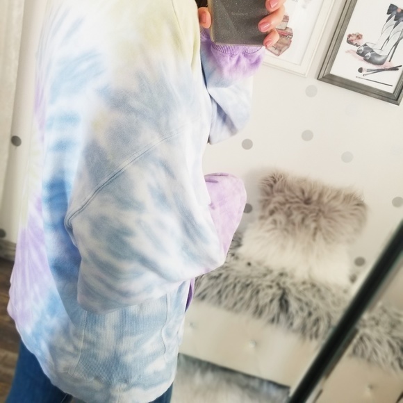 Last1️⃣DAWN Spiral Tie Dye Pullover with Pocket - Picture 6 of 11